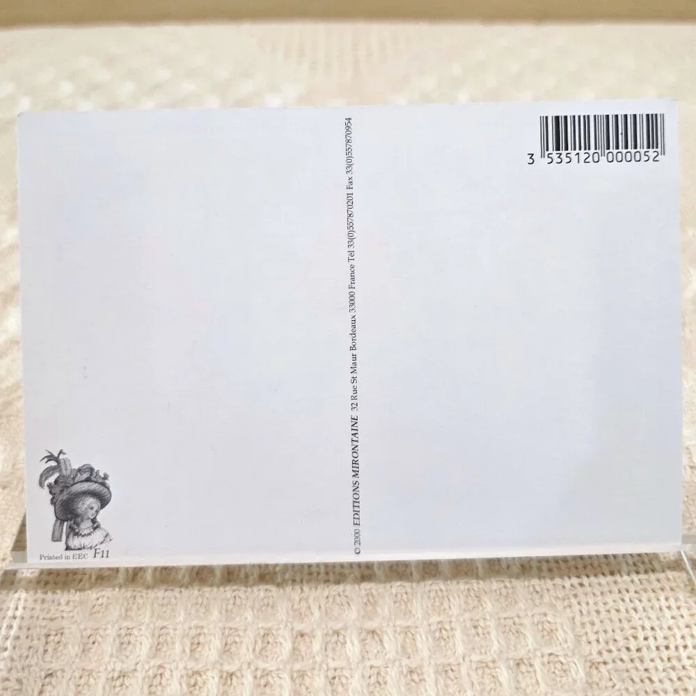 1999 Les Chapeaux Fous au XVIII French Hat Fashion Editions Mirontaine Postcard